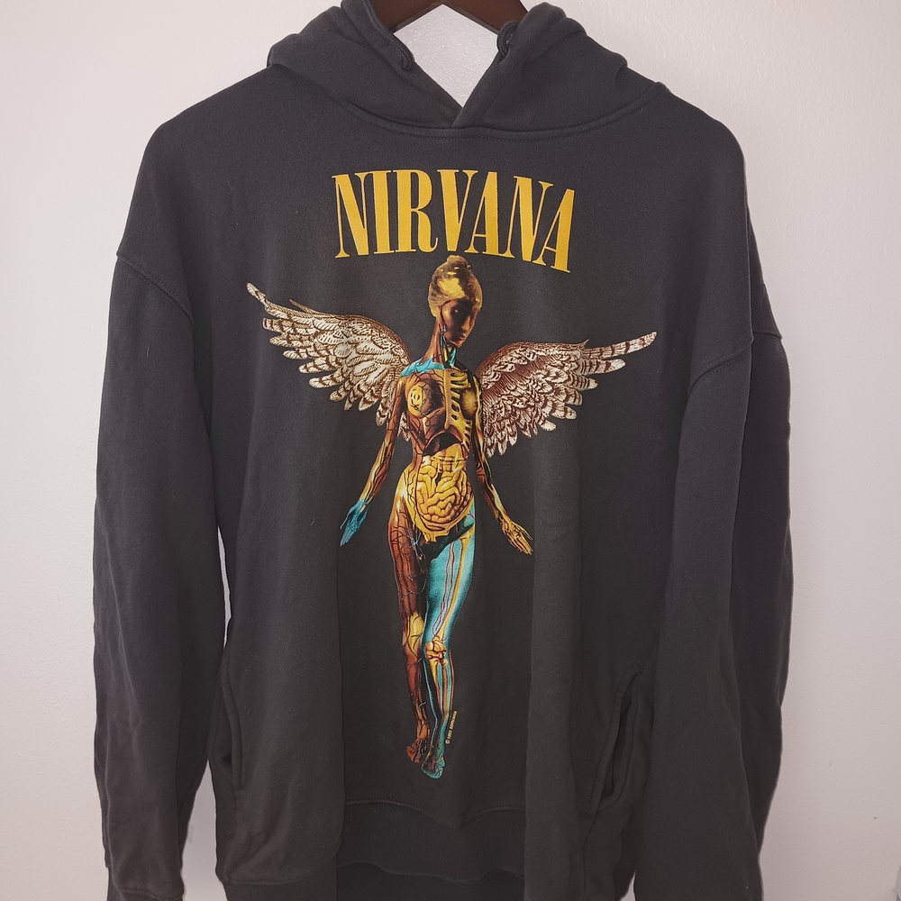 Nirvana Black Graphic Hoodie